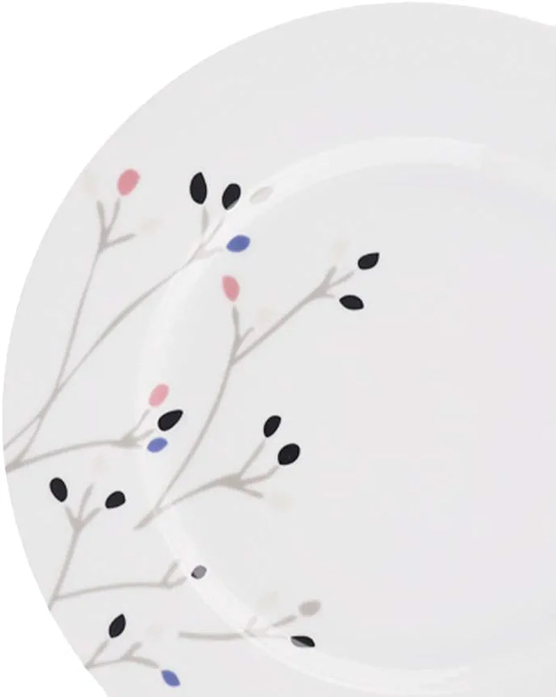 18-Piece Kitchen Dinnerware Set, Plates, Dishes, Bowls, Service for 6, Branches