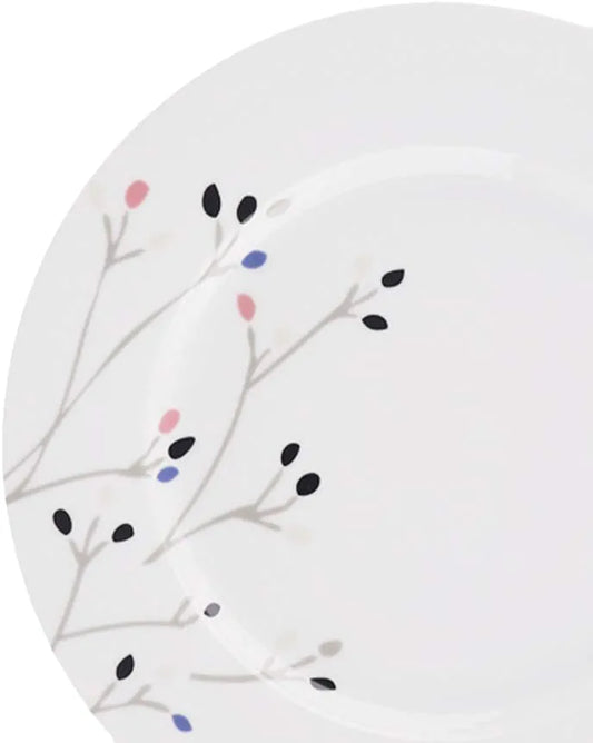 18-Piece Kitchen Dinnerware Set, Plates, Dishes, Bowls, Service for 6, Branches