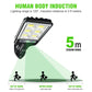 1200W LED Solar Flood Light Motion Sensor Security Wall Street Yard Outdoor Lamp
