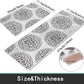Kitchen Rugs Set anti Fatigue Kitchen Floor Mat Easy to Clean 2Piece Non Slip Comfort PVC Leather Heavy Duty Standing Mats Indoor Outdoor (Grey Drop)