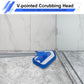 Shower Brush Scrubber with Long Extendable Handle 46'' -2In-1 Tub and Tile Cleaning Brush Interchangeable Scrub Brush Attachment for Cleaning Bathroom Shower Bathtub Floor