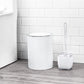 6 Pack White Acrylic Bathroom Accessories Set, Premium Acrylic Bathroom Set, White Toothbrush Holder Set