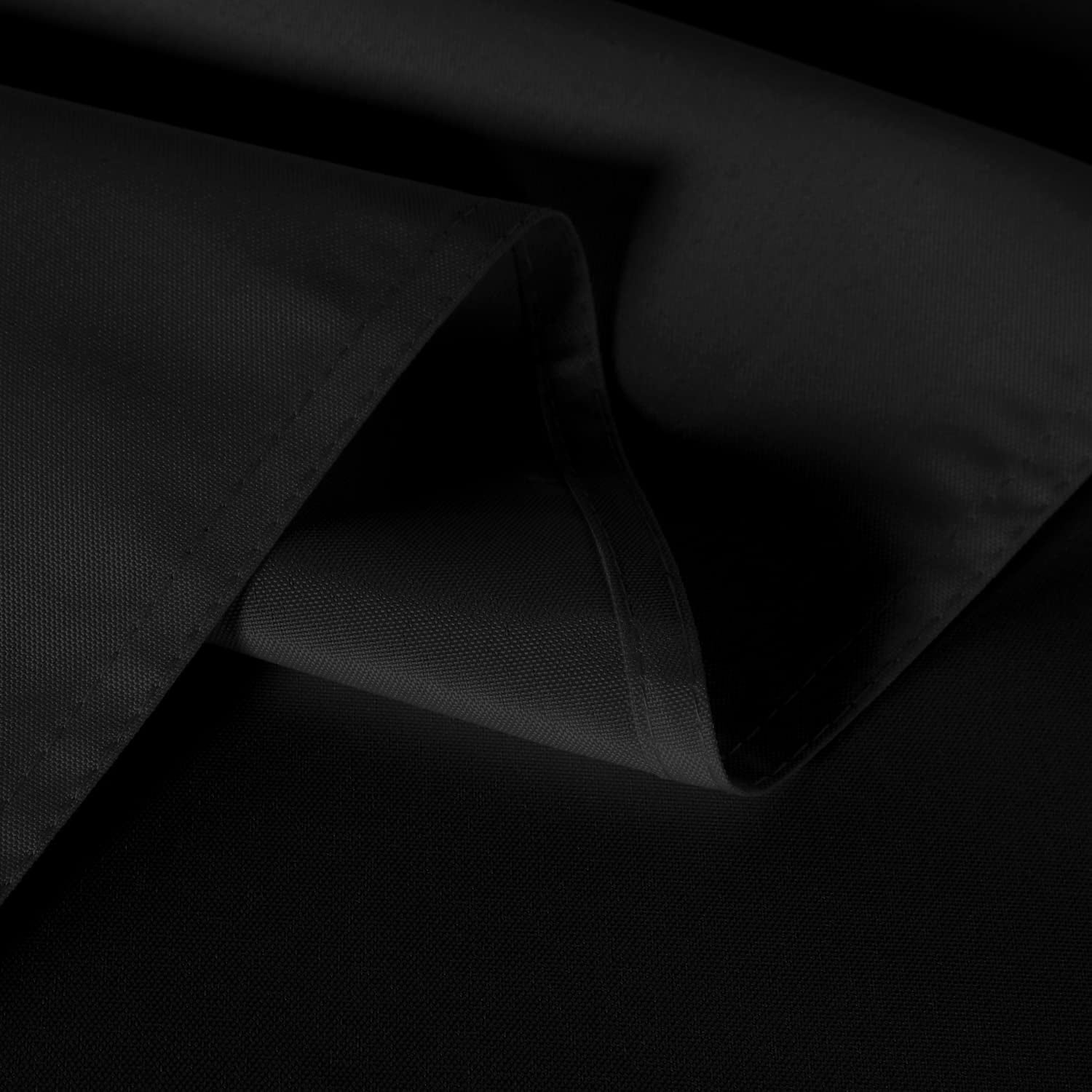 2 Pack Black Tablecloth 60 X 102 Inch, Rectangle 6 Feet Table Cloth - Stain and Wrinkle Resistant Washable Polyester Table Cover for Dining Table, Buffet Parties and Camping