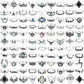 60-99 Pcs Knuckle Rings for Women Stackable Rings Set Silver Rings Gold Bohemian Retro Vintage Joint Finger Rings Hollow Carved Flowers Knuckle Midi Rings