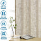 Linen Curtains Natural Linen Blended Curtains for Living Room Burlap Linen Textured Curtains Light Filtering Nickel Grommet Curtains Bedroom Curtains 2 Panel Sets Privacy Added, 52" X 84", Angora