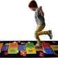 Hopscotch Rug - Kids Rug - Playroom Rug for Kids Room, Daycare, Nursery - Cute Indoor or Outdoor Play Carpet for Children - Fun, Educational Games for Boys & Girls (Black)