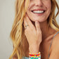 Surfer Heishi Bracelets for Women Stackable Rainbow Vinyl Disc Clay Beaded Stretch Bracelets Elastic Layering Friendship Bracelets Boho Summer Beach Jewelry