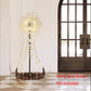Crystal Floor Lamp for Bedroom and Living Room, Elegant Standing Lamp with 8 Lights and 63" Tall Pole, Modern Floor Lamp for Room Decor with 32 Firework Crystal Harnesses