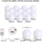 Hollywood Led Vanity Lights Strip Kit, with 14 Dimmable Light Bulbs for Full Body Length Mirror and Bathroom Wall Mirror, Plug in Mirror Lights with Power Supply, White (No Mirror Included)