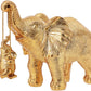 Gold Elephant Decor, Mother Elephant Statue Figurines for Home Decorations Gifts for Women