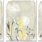 3 Pieces Yellow and Grey Flowers Wall Art Abstract Smiple Life Dandelion Floral Plant Art Print for Bathroom Bedroom Home Decor Stretched and Framed Ready to Hang 12X16Inchx3Pcs