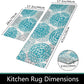 Kitchen Rugs Set anti Fatigue Kitchen Floor Mat Easy to Clean 2Piece Non Slip Comfort PVC Leather Heavy Duty Standing Mats Indoor Outdoor(17.3"×28" and 17.3"×47")