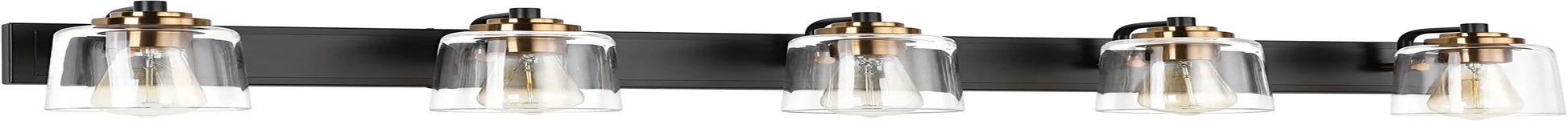 5 Lights Vintage Wall Lighting over Mirror Bathroom Vanity Light Fixtures Thick Globes 8580 Lights