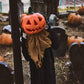 47.2" Halloween Hanging Pumpkin Ghost Animated Halloween Decorations with Sound & Light, Scary Creepy Spooky Props for Halloween Décor Outdoor, Haunted House
