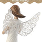 8'' Hand Carved Angels Figurines Memorial Gifts Guardian Angel, in Memory of Loved One Gifts Angel Gifts Friendship Gifts Express Love, Company, Support, Gratitude or Bereavement (White)