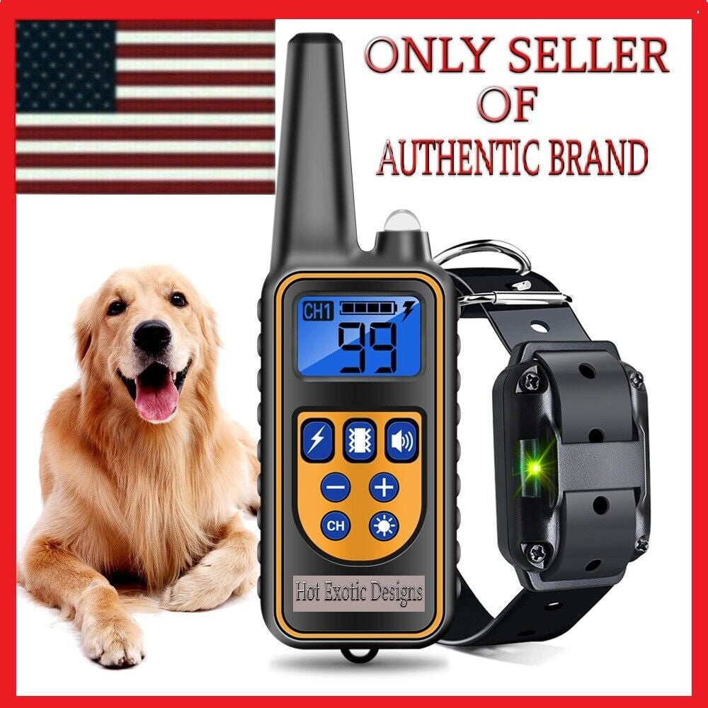 2800 FT Remote Dog Shock Training Collar Rechargeable Waterproof Pet Trainer