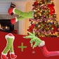 2pcs Christmas Green monster Plush Doll Christmas Tree Decoration