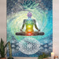 Chakra Vertical Tapestry, Seven Chakra Yoga Meditation Zen Decor Tapestry Wall Hanging for Bedroom, Hippie Lotus Spiritual Tapestries Poster Beach Blanket College Dorm Home (40W X 60H)