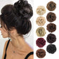 1PCS Messy Hair Bun Hair Scrunchies Extension Curly Wavy Messy Synthetic Chignon for Women Updo Hairpiece