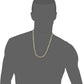 Stainless Steel Male Chain Necklace Byzantine Bracelet for Men Jewelry Sets 8.5 Inch Bracelet