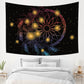 Dream Catcher Tapestry for Bedroom Aesthetic,Fantasy Boho Dreamcatcher Feather Tapestry Wall Hang Mystic Starry Star Moon Tapestry for Girl Living Room Dorm Decor 59.1X51.2 Inches