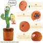 Singing Cactus Plush Toy Glow Dancing Electronic Recording Funny Song Fun Toy US