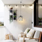 HMVPL Plug in Pendant Light with Dimmer Switch, Outdoor Farmhouse Hanging Lights Fixtures for Gazebo and Porch, Plug in Ceiling Light for Kitchen Island Table Bedroom Hallway Foyer