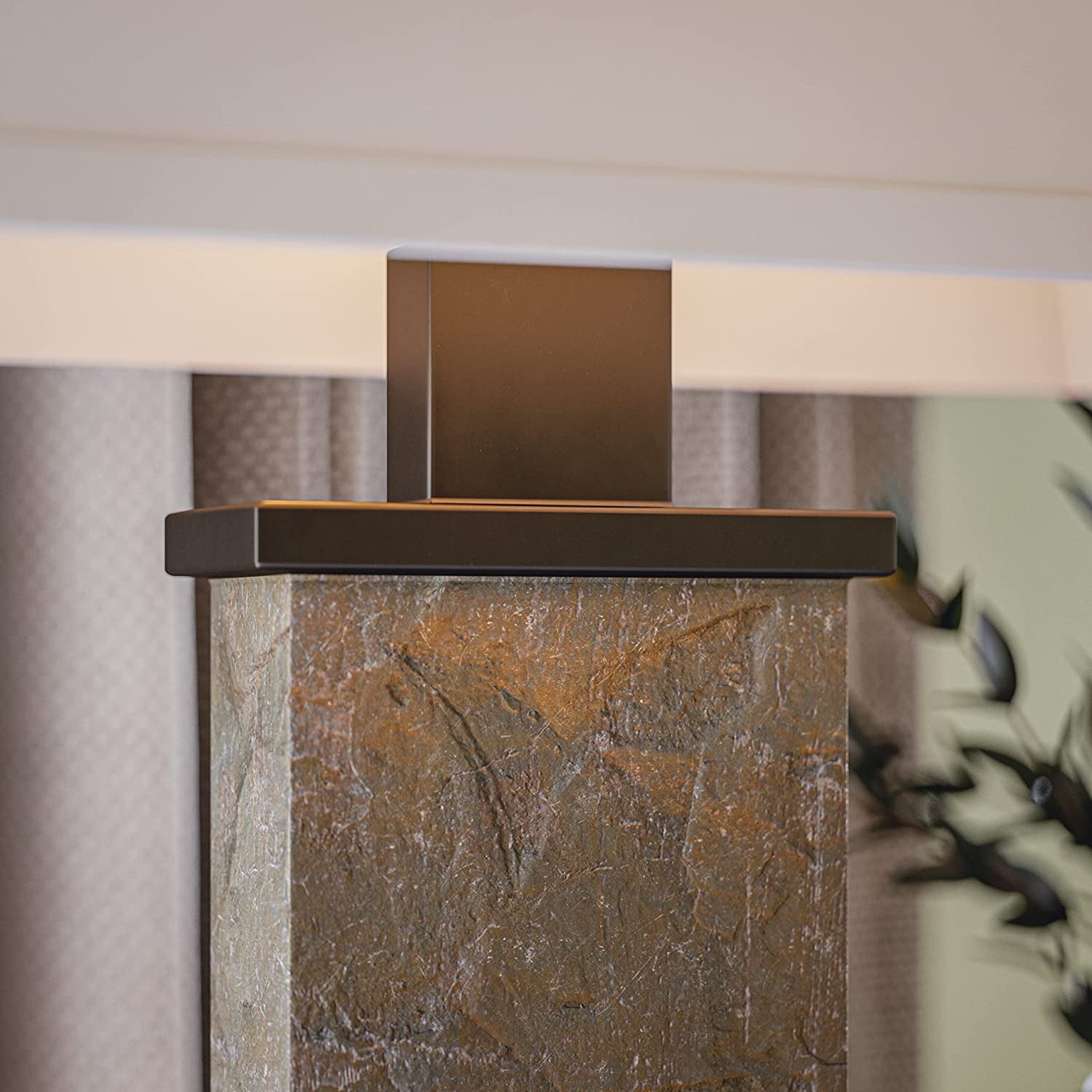 21037SL Hanover Table Lamps, 29 Inch Height, 15 Inch Width, 9.5 Inch Depth, Natural Slate