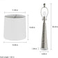 Lavish Home Table Lamps Set of 2 Contemporary Hammered-Look Glass for Bedroom, Living Room, Office with Energy-Efficient LED Bulbs