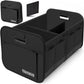 Trunk Organizer for Car, Car Storage, Reinforced Handles, Collapsible Multi-Compartment Car Organizers Foldable and Waterproof, 600D Oxford Polyester, Suitable for Any Car, SUV, Mini-Van, Black
