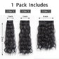 Black Hair Extensions  Clip in Hair Extension Wavy 18"Synthetic Thick Clips on Hair Piece for Women 5PCS Blonde Curly Straight 22"Long Girls Brown Red White Natural Full Head 5 Oz