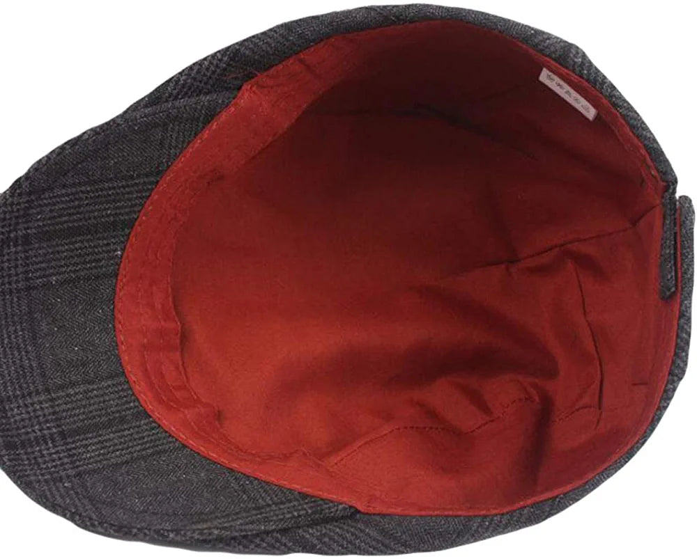2 Pack Men'S Cotton Flat Cap Ivy Gatsby Newsboy Hat