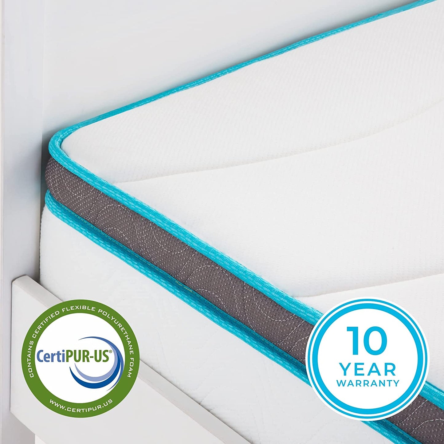 8 Inch Memory Foam and Innerspring Hybrid Mattress – Twin Mattress – Bed in a Box – Medium Firm Mattress