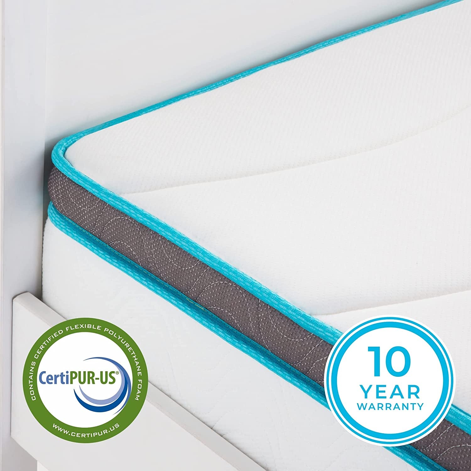 8 Inch Memory Foam and Innerspring Hybrid Mattress – Twin Mattress – Bed in a Box – Medium Firm Mattress
