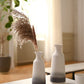 Modern Ceramic Flower Vase, Grey and White Decorative Vase for Pampas Grass, Set of 2 Terracotta Vases for Home Decor, Modern Farmhouse Decor, Living Room, Shelf Decor-12
