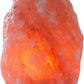 Himalayan Glow 1004 Crystal Himalayan Salt Lamp, Night Light Hand Crafted for Home Decor, 7-9 Inch, Orange/Amber