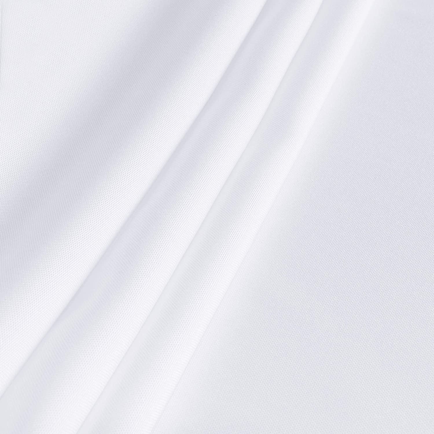 Rectangle Tablecloth - 60 X 102 Inch - Stain and Wrinkle Resistant Washable Polyester Table Cloth, Decorative Fabric Table Cover for Dining Table, Buffet Parties and Camping, White