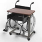 Medical Adjustable Overbed Bedside Table with Wheels (Hospital and Home Medical Use)