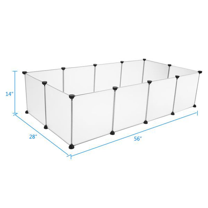 Foldable Dog Playpen Dog Excercise Pen Square Small Dog Fence Dog Play Pen Dog Play Yard Fence Pet Fencing for Dogs Fence Pet Exercise Pen Pet Fence Crate Fence