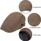 2 Pack Newsboy Hats for Men Classic Herringbone Tweed Wool Blend Flat Cap Ivy Gatsby Cabbie Driving Hat