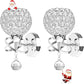 Crystal Wall Sconces Set of Two, Modern Wall Light Sconces Wall Lighting with Hanging Crystal Ball, Wall Mount Lamp Bedside Wall Lamp Silver Sconces Wall Decor for Bedroom Living Room Hallway