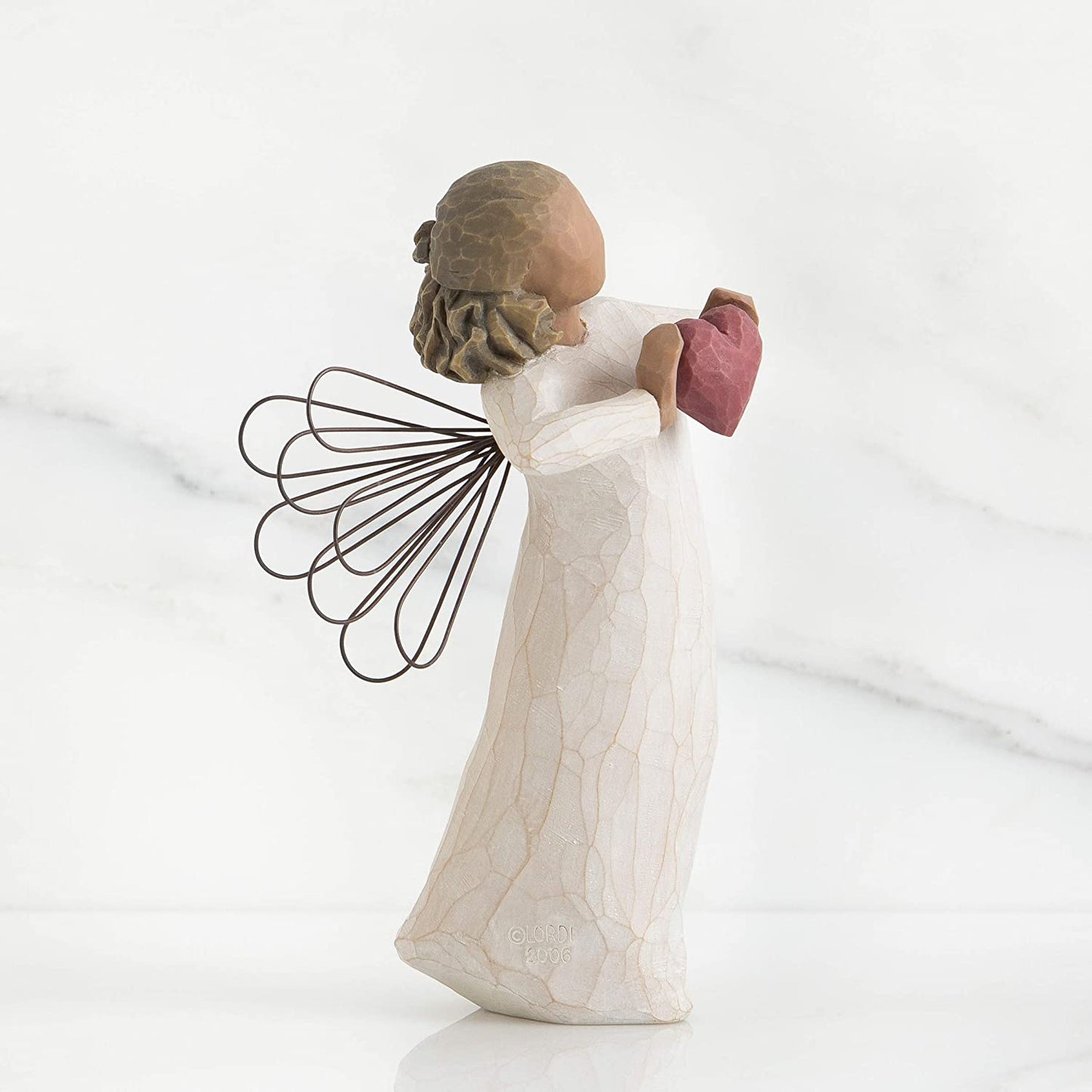 with Love Angel, Sculpted Hand-Painted Figure
