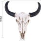 1Pcs Resin Wall Hanging Horn Skulls Steer Bull Head Sculpture Long Horn Cow Skull Wall Hanging Mounted Longhorn Steer Resin Wall Deco (NO.1)