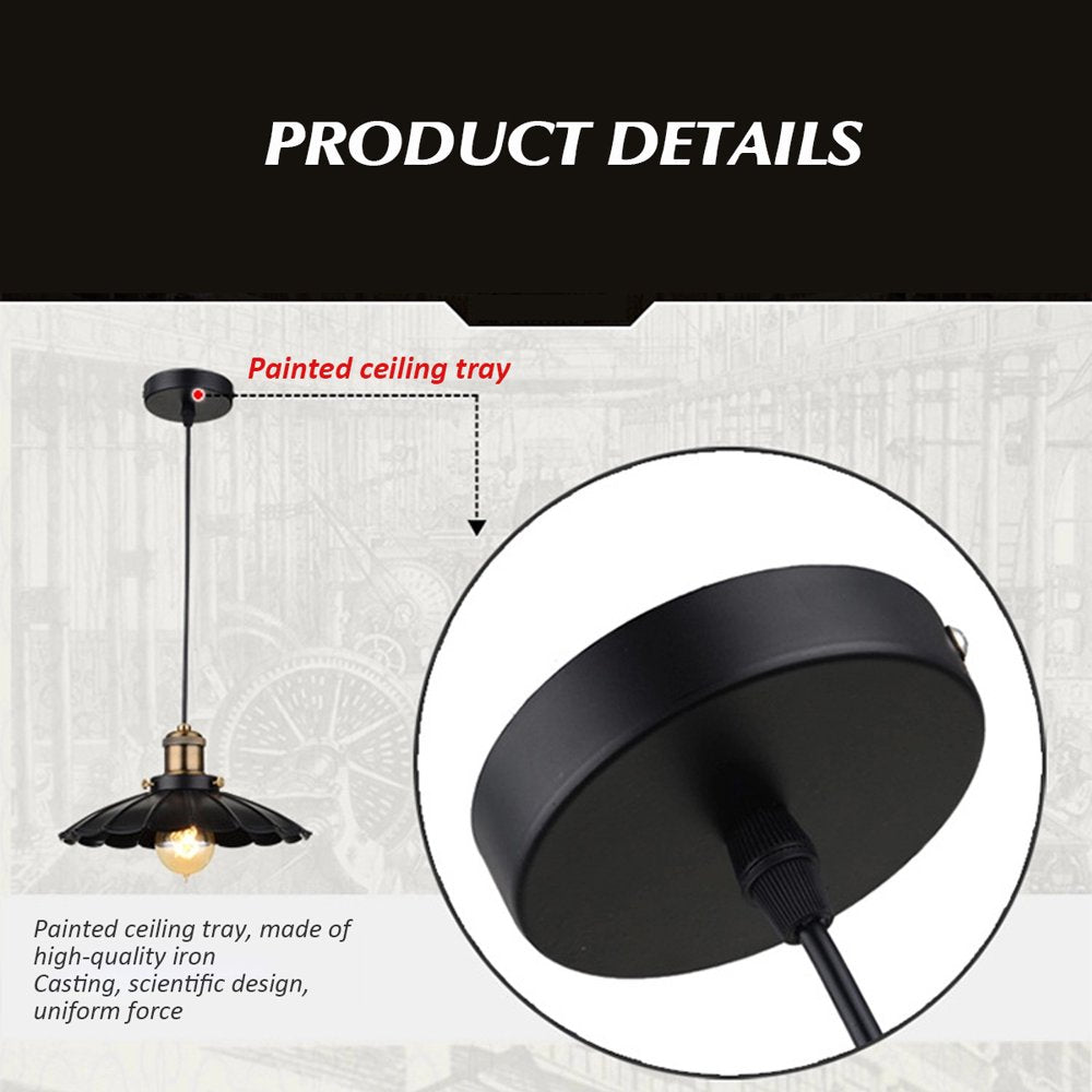 Adjustable Industrial Retro Lotus Pendant Light Metal LED Hanging Ceiling Lamp Lighting Fixtures for Kitchen Island Dining Room