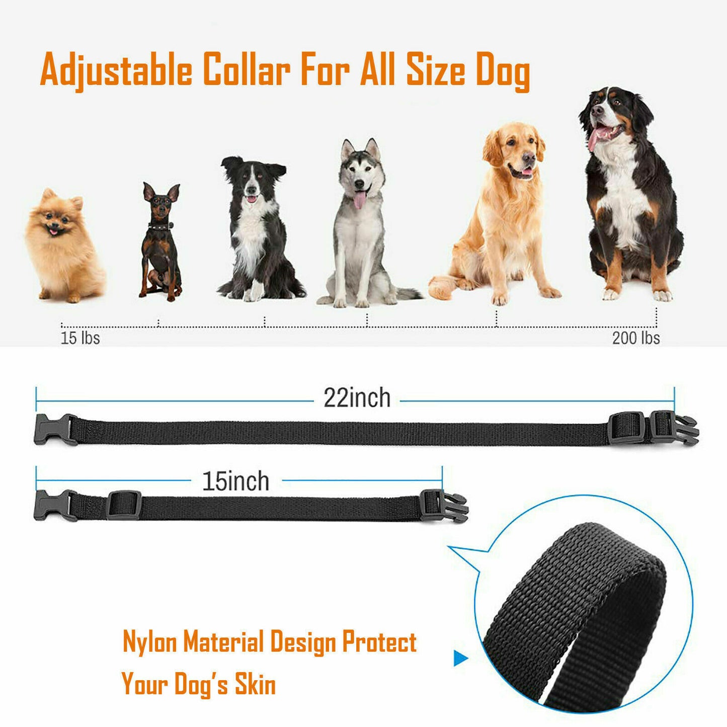 1000 FT Remote Dog Shock Training Vibration Collar Rechargeable LCD Pet Trainer