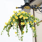 Artificial Hanging Basket Fake Silk Morning Glory Flower Vine Home Wedding Decor