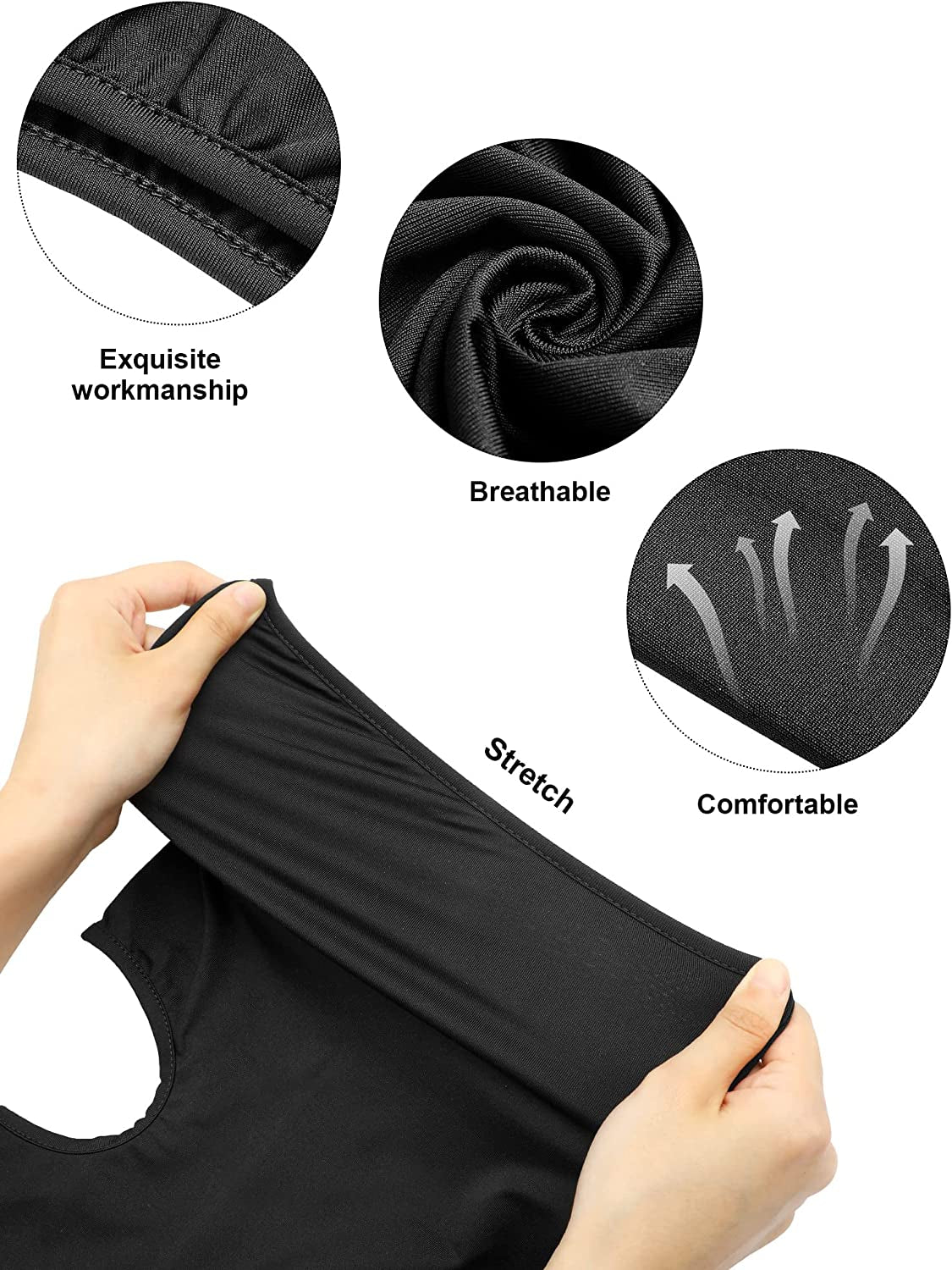 SATINIOR 9 Pcs Ski Mask for Men Full Face Helmet Mask Balaclava Winter Neck Gaiter Outdoor Cycling Windproof Hood