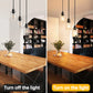 Industrial 3-Light Pendant Light, Adjustable Hanging Light Fixture with Clear Glass Shade, Mini Pendant Lighting, Vintage Farmhouse Ceiling Lamp for Kitchen Dining Room E26 Base, Black