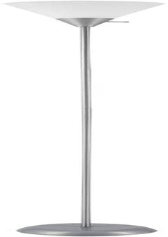 67150 72" Floor Lamp, Silver, White Plastic Shade, On/Off Rotary Switch on Shade, Floor Lamp for Living Room, Floor Lamp for Bedroom, Home Improvement, Home Office Accessories