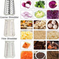 Shining Star Graters for Kitchen,Cheese Grater Efficient Vegetable Slicer with 5 Interchangeable round Stainless Steel Blades,Easy to Clean Rotary Cheese Grater for Fruit,Vegetables,Nuts